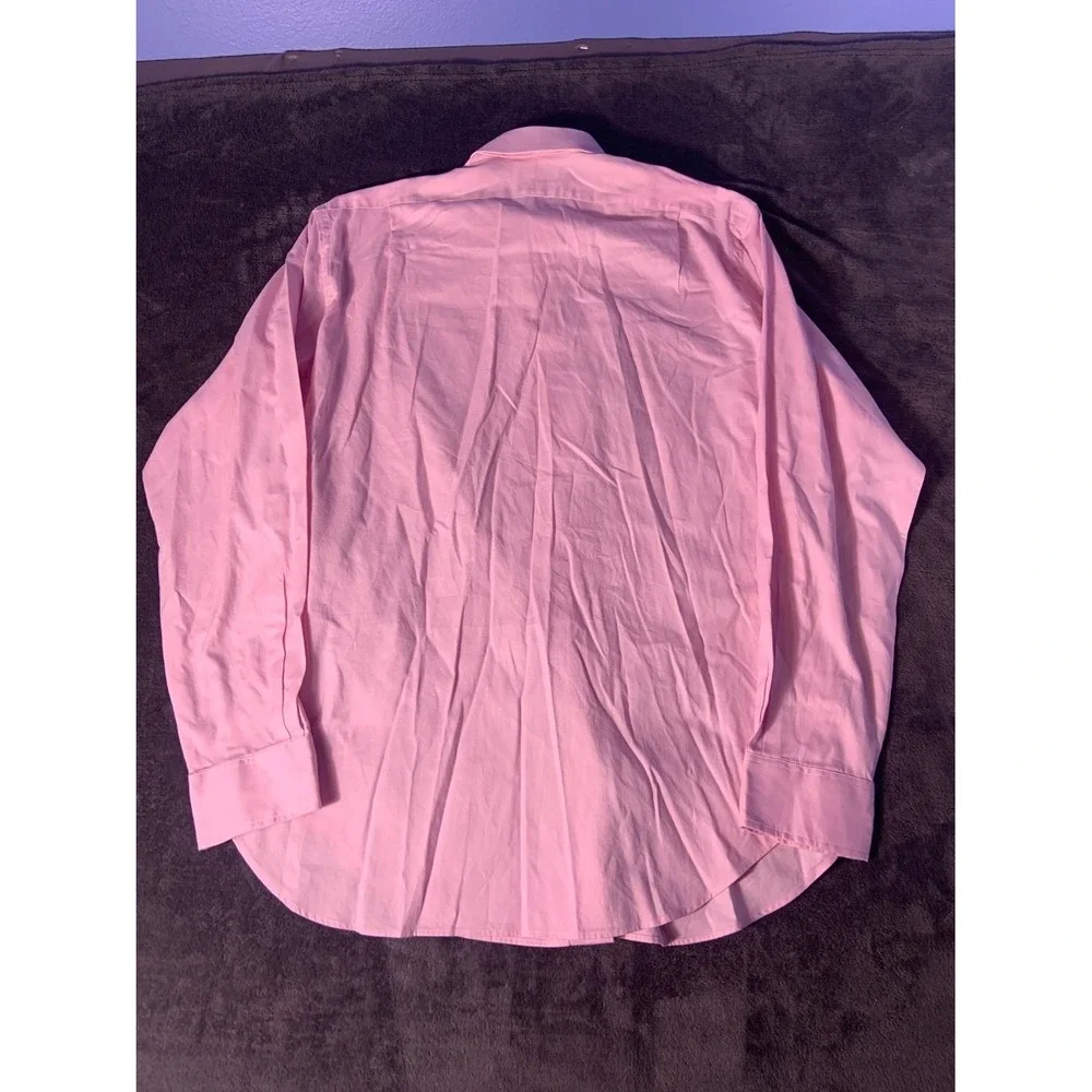 Polo Ralph Lauren Regent Classic Fit Dress Shirt Pink Cotton Men's 16.5 L